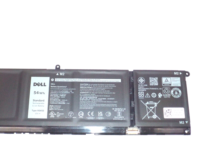 New Dell OEM Inspiron 15 5510 Latitude 3320 4-Cell 54Wh Laptop Battery - V6W33