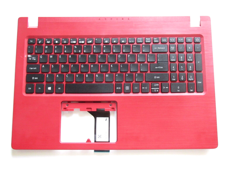 New OEM Aspire 3 A315-32 Red Palmrest w/ Non-backlit Keyboard 6B.GW5N7.028