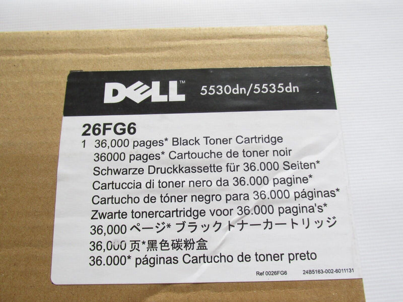 New OEM Dell Black Toner Cartridge For 5530dn/5535dn Laser Printers F26G6