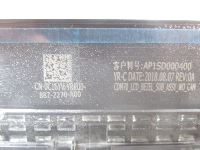 New OEM Dell Latitude 5480 LCD Front Cover Bezel No-TS Mic IVB02 C16YV 0C16YV
