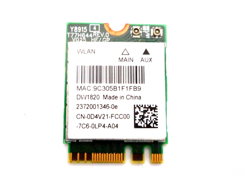 NEW Dell DW1820 WLAN WiFi 802.11AC Network Module Card BIA01 D4V21