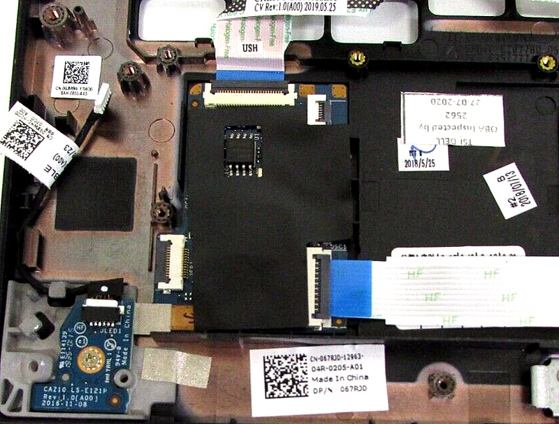 NEW OEM Dell Latitude 7280/7380 Laptop Palmrest Touchpad w/SC Reader HUP16 0JM9W