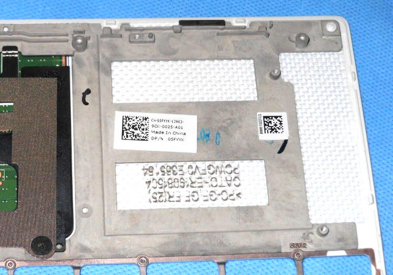 NEW Dell OEM XPS 13 7390 2 in 1 Palmrest with TouchPad White AMA01 N6TT3 5FYYK