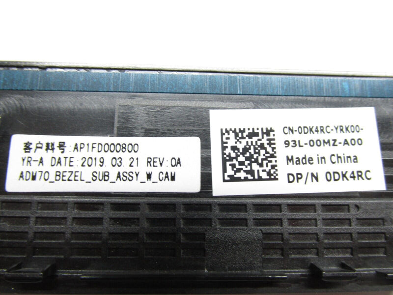 New OEM Dell Latitude E5470 14" LCD Front Trim Bezel Cam Non-TS IVD04 DK4RC