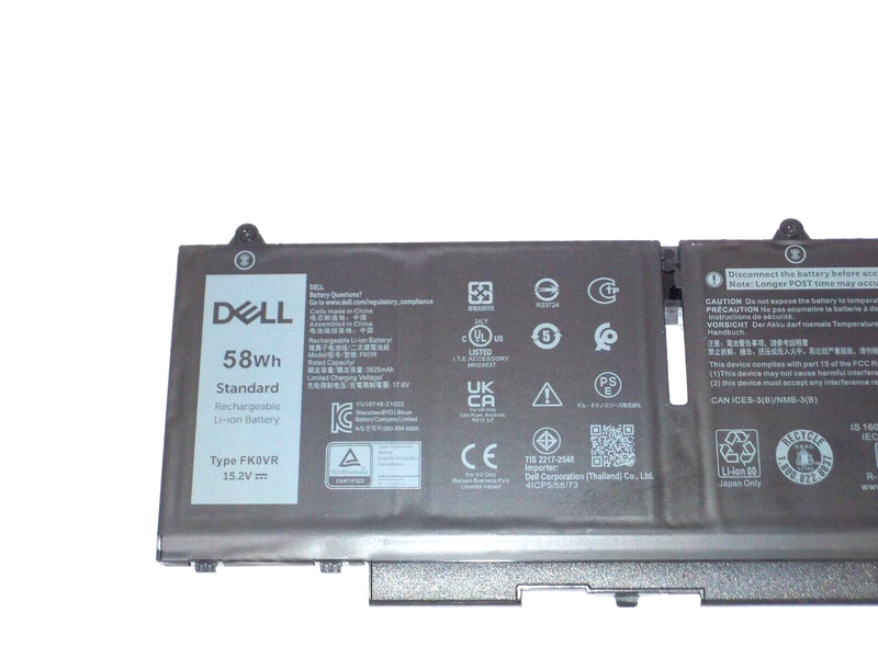 NEW Dell OEM Latitude 5430 5530 7430 7330 7530 58Wh 4-cell Laptop Battery- FK0VR