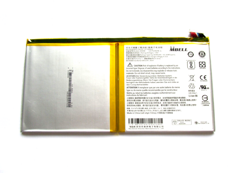 New for Acer Tablet Switch One 10 SW1-011 Replacement Battery KT.0020Q.002