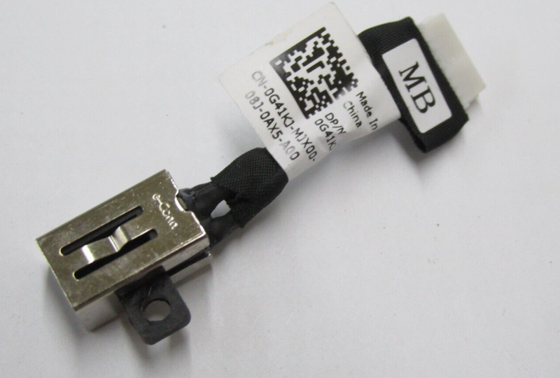 New OEM Dell Inspiron 7400 DC Power Input Jack with Cable G41KJ