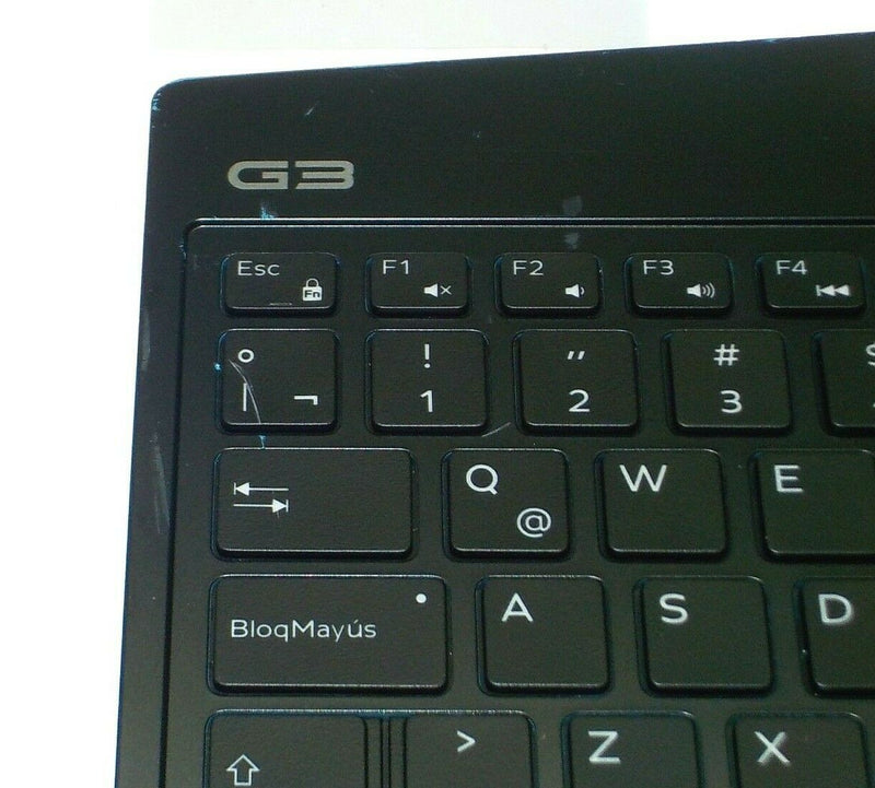 OEM Dell G Series G3 3590 Palmrest Touchpad Spanish BCL Keyboard HUW23 P0NG7