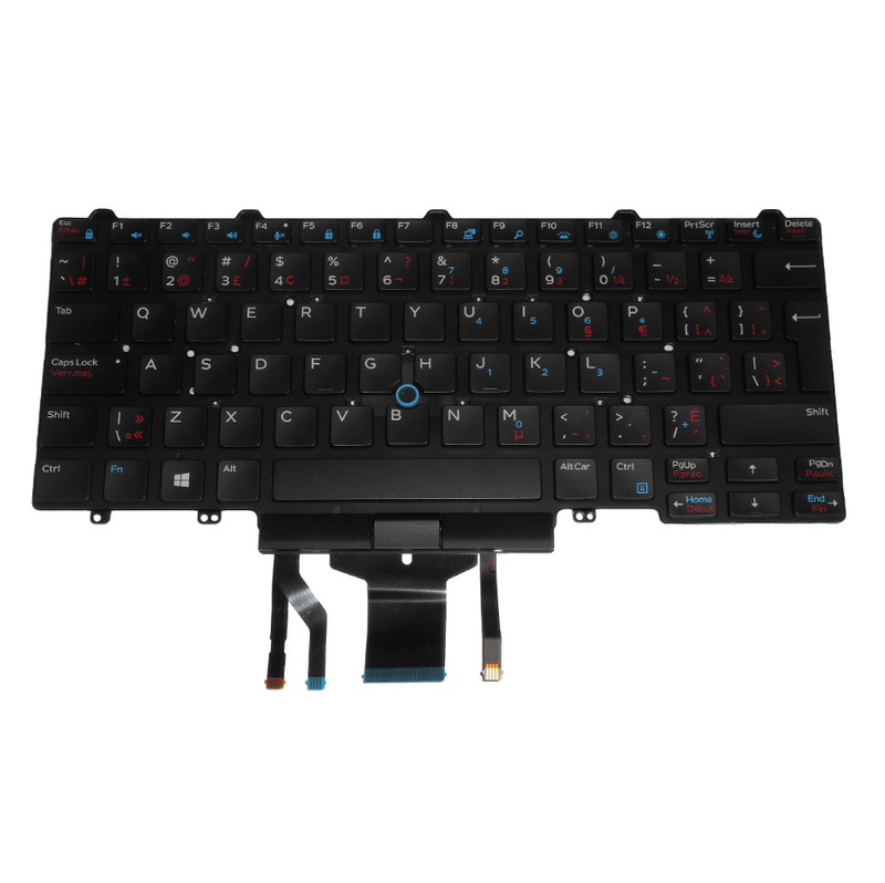 OEM Dell Latitude E5450/E7450 Backlit Laptop Keyboard US-French P/N: D18TV