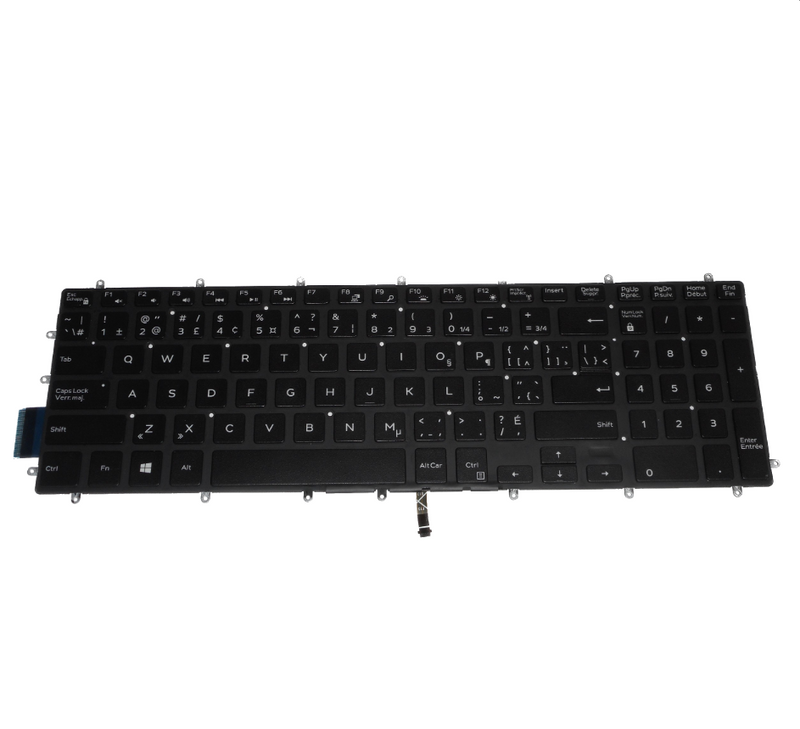 OEM Dell Inspiron 7778/7779 Backlit Laptop Keyboard English-French P/N: 74TVD
