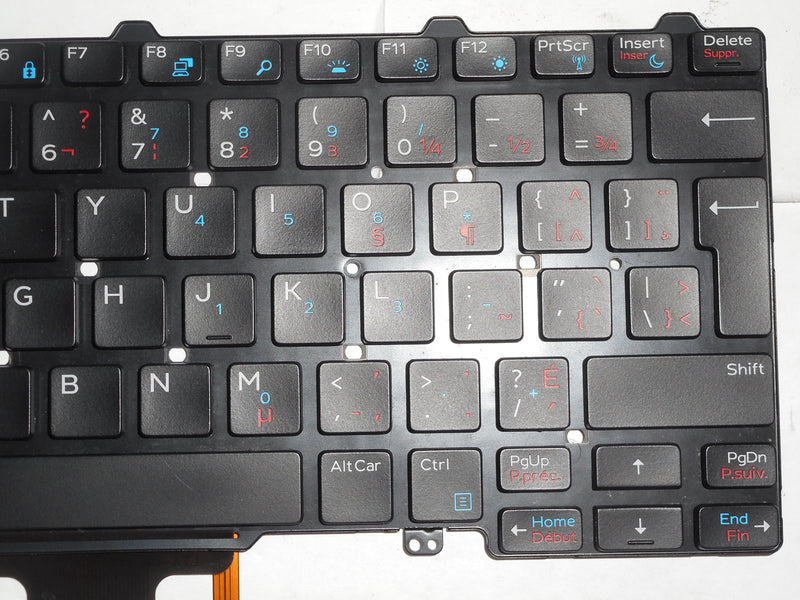 OEM Dell Latitude E5270/E7270 Backlit Laptop Keyboard US-French P/N: N13DK