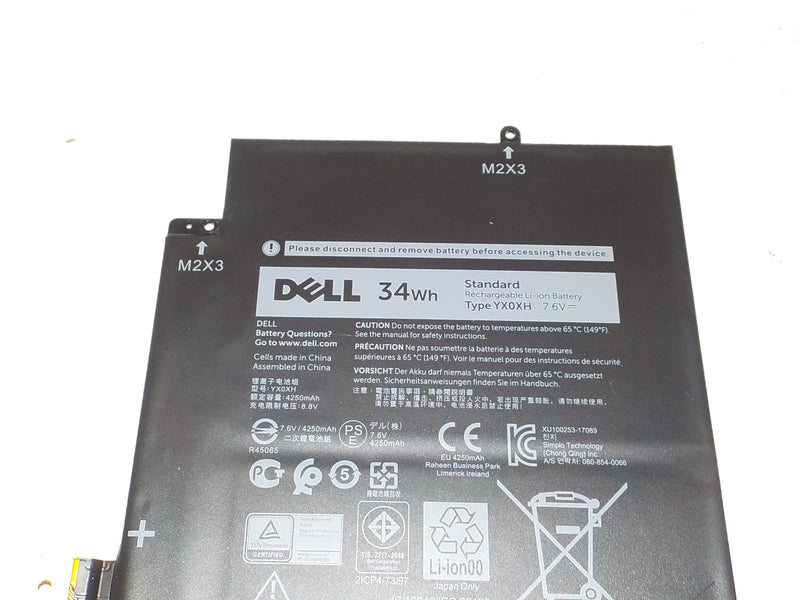 NEW Dell OEM Original Latitude 7285 2-in-1 2-Cell 34Wh Laptop Battery - YX0XH