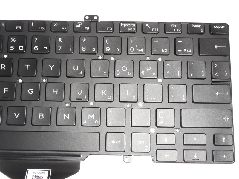 OEM Dell Latitude 7400 Non-Backlit Laptop Keyboard Canadian-French P/N: H3FN9