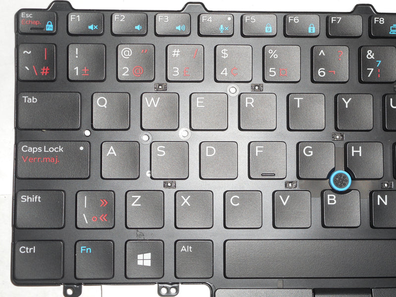OEM Dell Latitude E5450/E7450 Backlit Laptop Keyboard US-French P/N: D18TV