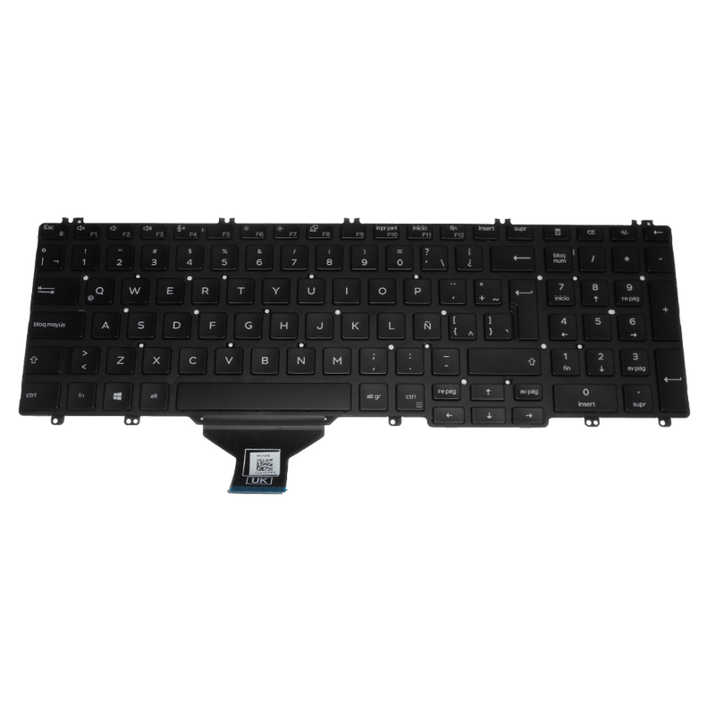 OEM Dell Non-Backlit Laptop Keyboard Latin-Spanish P/N: J95CM