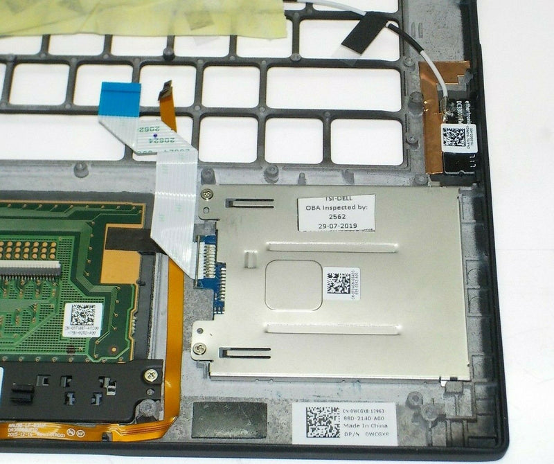 NEW OEM Dell Latitude 13 (7370) Palmrest Touchpad FP W/SC Reader HUA01 0WCGX8