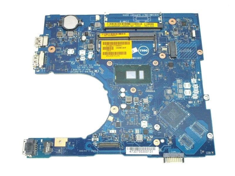 New Dell OEM Inspiron 5566 Motherboard w/ Intel i3-7100U SR2ZW IVA01 DMD9K