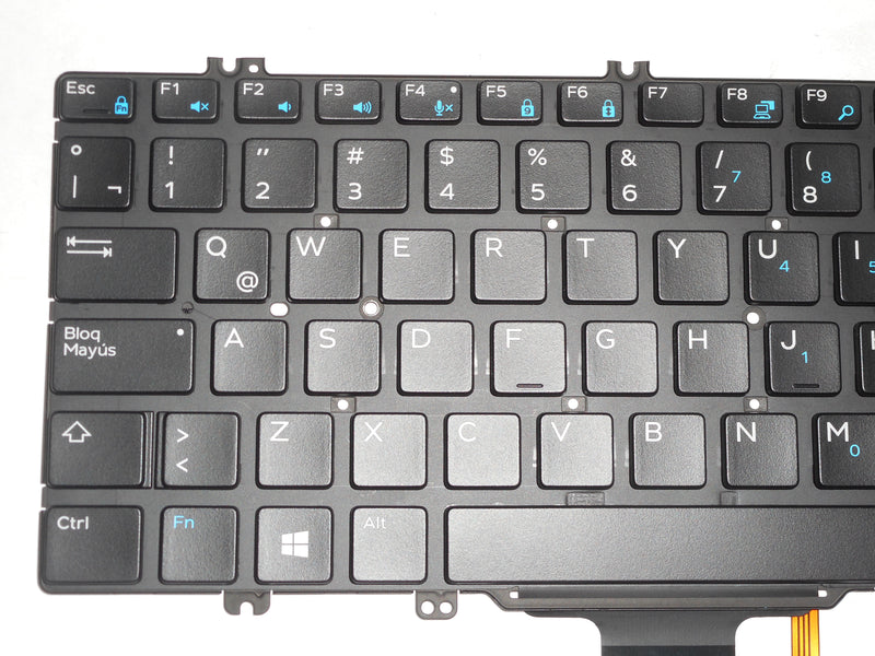 OEM Dell Latitude 5280/7280 Backlit Laptop Keyboard Spanish P/N: W6T39