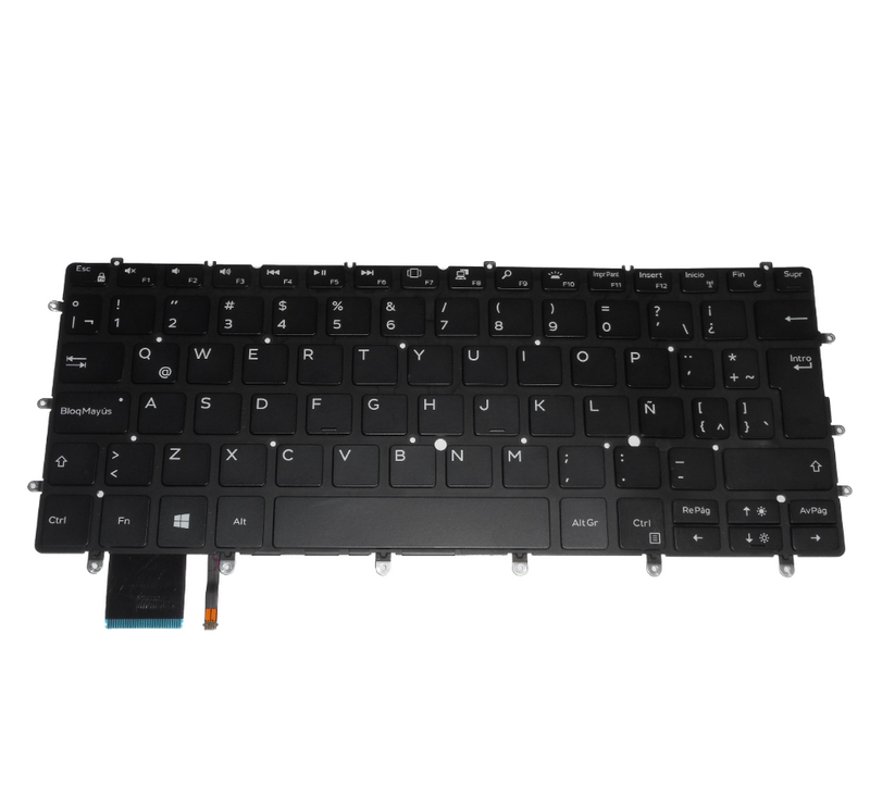 OEM Dell XPS 13 9370/9380/7390 Backlit Laptop Keyboard SPANISH P/N: RD0CJ