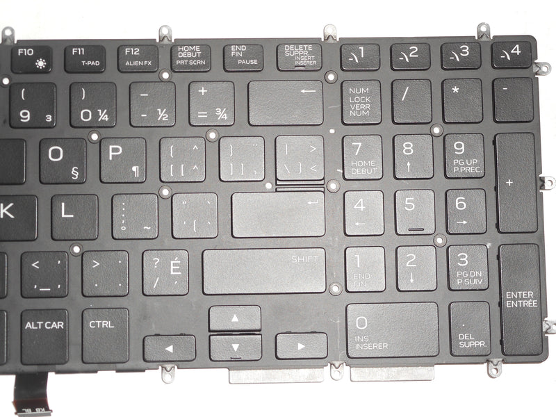 OEM Dell Alienware M15/M17 Backlit Laptop Keyboard US-French C03 P/N: X1RGX