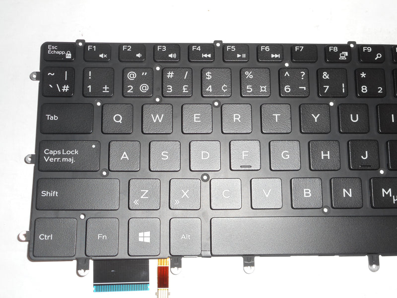 OEM Dell XPS 15 9550/9560/9570 Backlit Laptop Keyboard Canadian-French P/N: G17KV