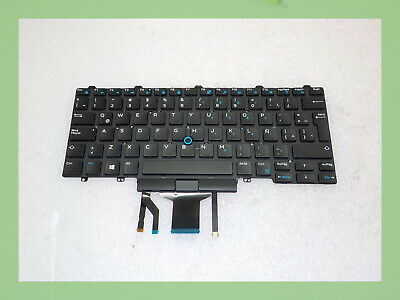 SPANISH Dell OEM Latitude 5490 7490 5495 Backlit Keyboard -Dual Point- G30V9