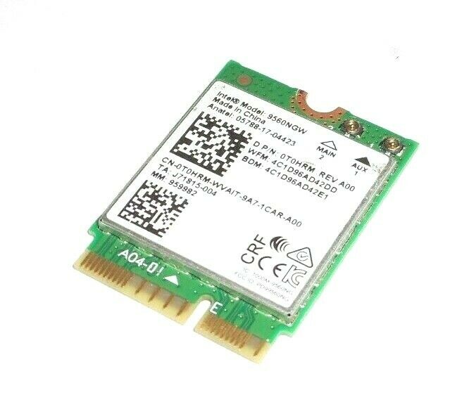 Dell WiFi - AC 9560 WLAN 802.11ac / Bluetooth 5.0 M.2 Card - T0HRM