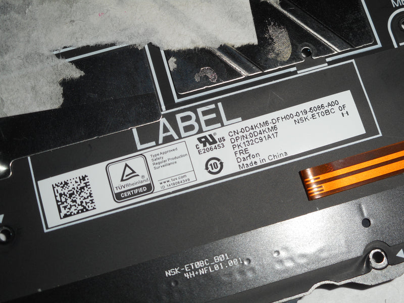 OEM Dell XPS 13 7390 2-in-1 Backlit Laptop Keyboard AZERTY French P/N: D4KM6