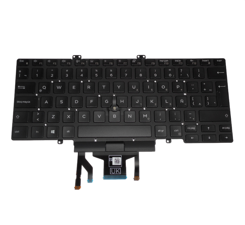 OEM Dell Latitude 5400 Backlit Laptop Keyboard Latin-Spanish B02 P/N: 9GG3W