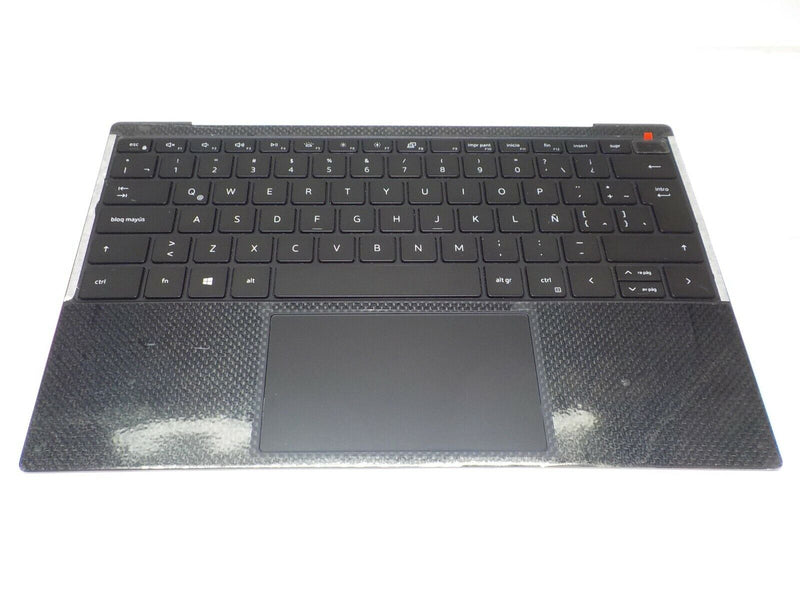 NEW Dell XPS 9300 Laptop Palmrest Touchpad FPR Spanish BCL Keyboard HUB02 1YN9Y