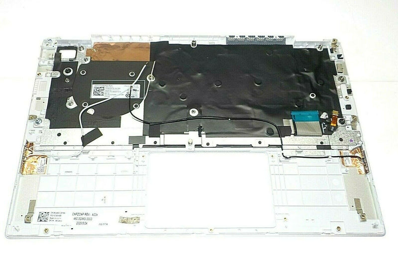 OEM Dell Latitude 7410 Palmrest Plastic Spanish Backlit Keyboard HUG07 R18HX