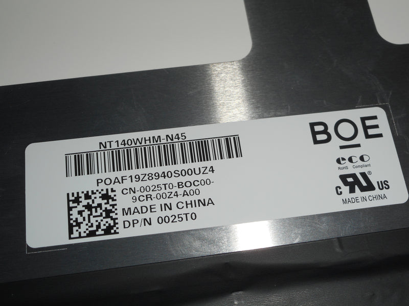 OEM Dell Latitude 5400 14" WXGAHD LCD LED Screen Display P/N: 025T0