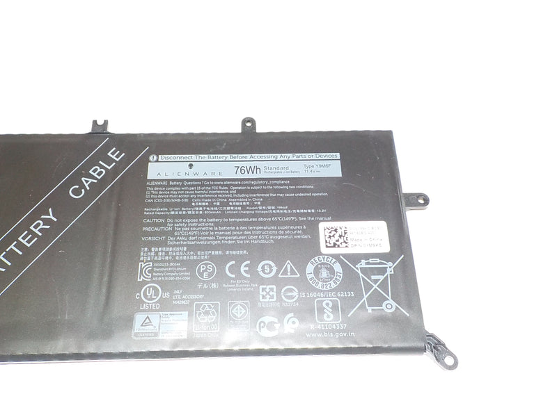 NEW Geniune DELL Alienware M15 R2 M17 R2 76Wh 11.4V Laptop Battery Y9M6F