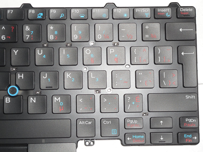 OEM Dell Latitude E5450/E7450 Backlit Laptop Keyboard US-French P/N: D18TV