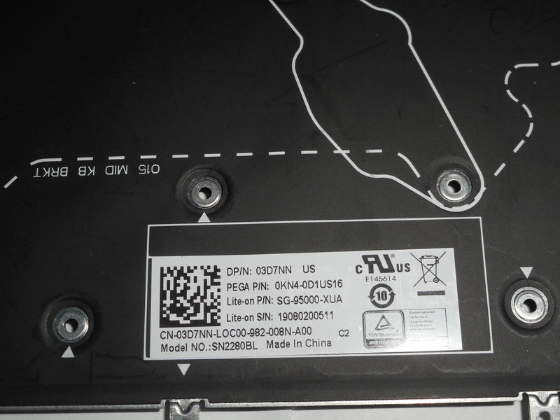 OEM Dell Alienware M15/M17 Backlit Laptop Keyboard US-ENG F06 P/N: 3D7NN