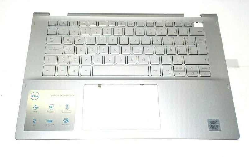 REF OEM Dell Inspiron 14 5000 2-in-1 Palmrest Spanish BKL Keyboard HUK11 NWXT3