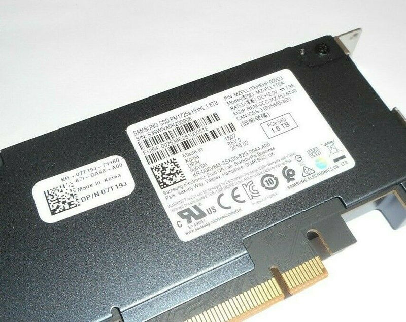 New - OEM Samsung SSD PM1725a 1.6TB PCI Express 3.0 x8 NVMe MZPLL1T6HEHP