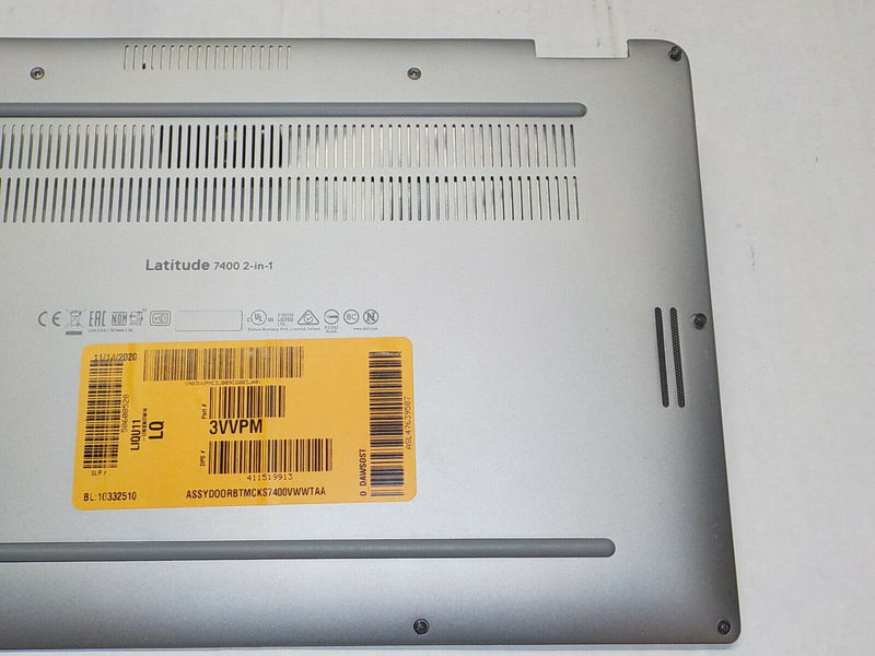 Genuine Dell Latitude 7400 2-in-1 Laptop Bottom Case Cover Assembly 3VVPM HUX 24