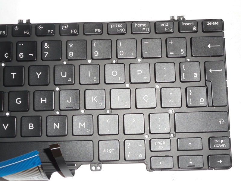 OEM Dell Backlit Laptop Keyboard BRAZIL P/N: 58NRR