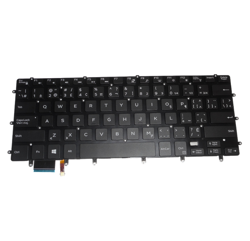 OEM Dell XPS 13 9350 Backlit Laptop Keyboard Canadian-French P/N: 82R6F