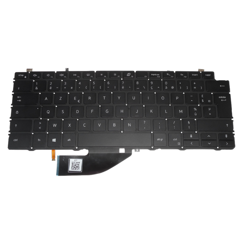 OEM Dell XPS 13 7390 2-in-1 Backlit Laptop Keyboard AZERTY French P/N: D4KM6