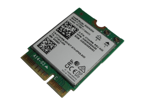 Dell WiFi - AC 9560 WLAN 802.11ac / Bluetooth 5.0 M.2 Card - T0HRM