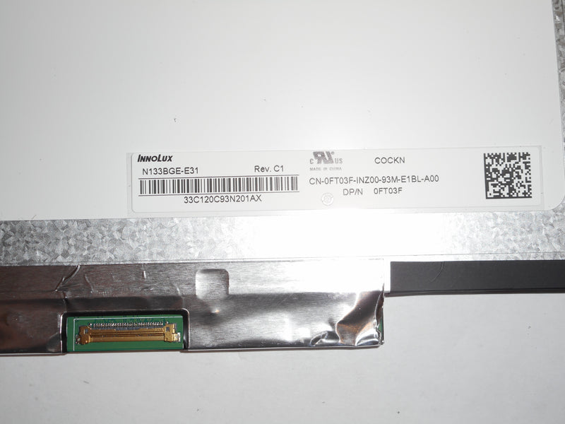 OEM Dell Latitude 3340/3350/3380 13.3" WXGAHD LCD Screen Display P/N: FT03F