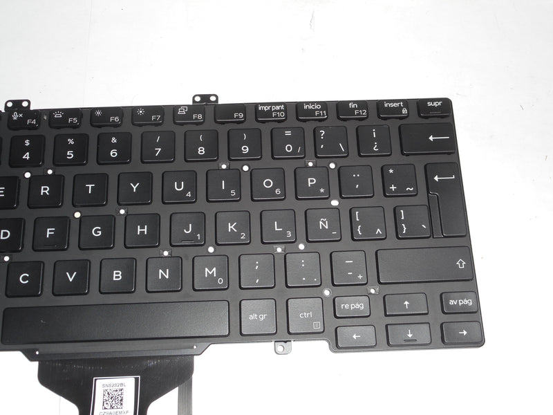 OEM Dell Latitude 7400 Backlit Laptop Keyboard SPANISH P/N: Y1F5W