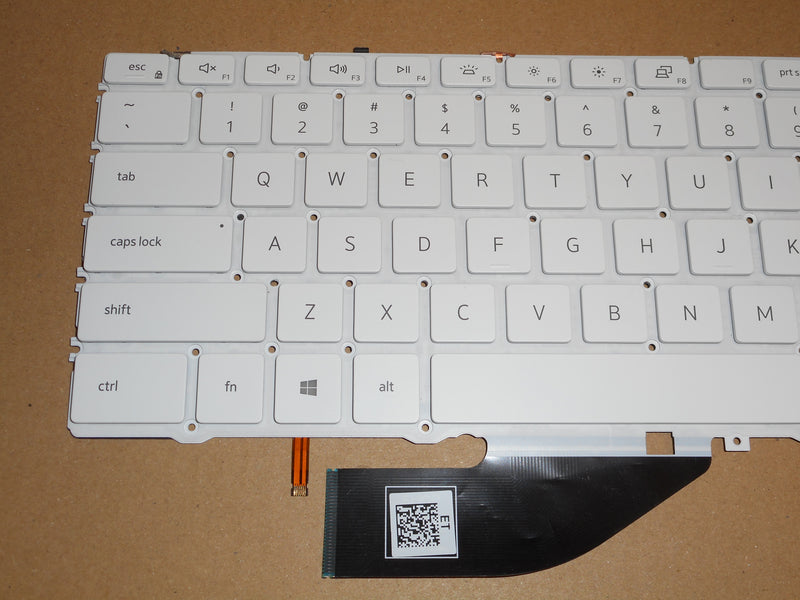 OEM Dell XPS 13 7390 2-in-1 Backlit White Laptop Keyboard US-ENG P/N: XD3H3