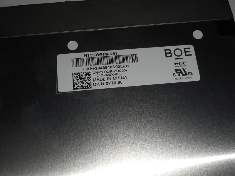 OEM Dell Latitude 5300/7300 13.3" WXGAHD EDP LCD Widescreen Display P/N: YTXJK