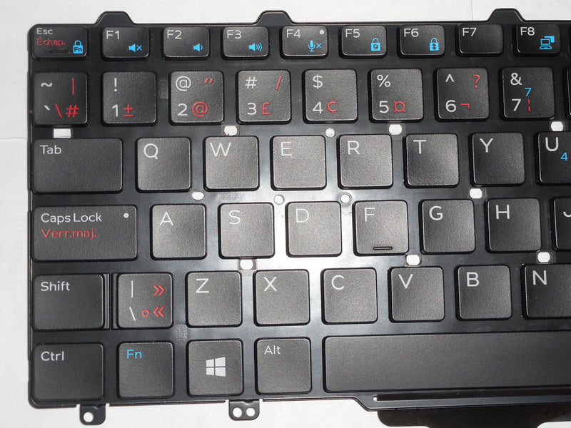 OEM Dell Latitude E5270/E7270 Backlit Laptop Keyboard US-French P/N: N13DK