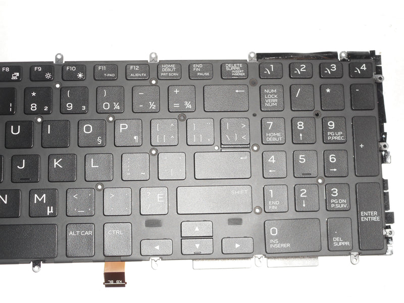 OEM Dell Alienware M15/M17 Backlit Laptop Keyboard US-French P/N: X1RGX