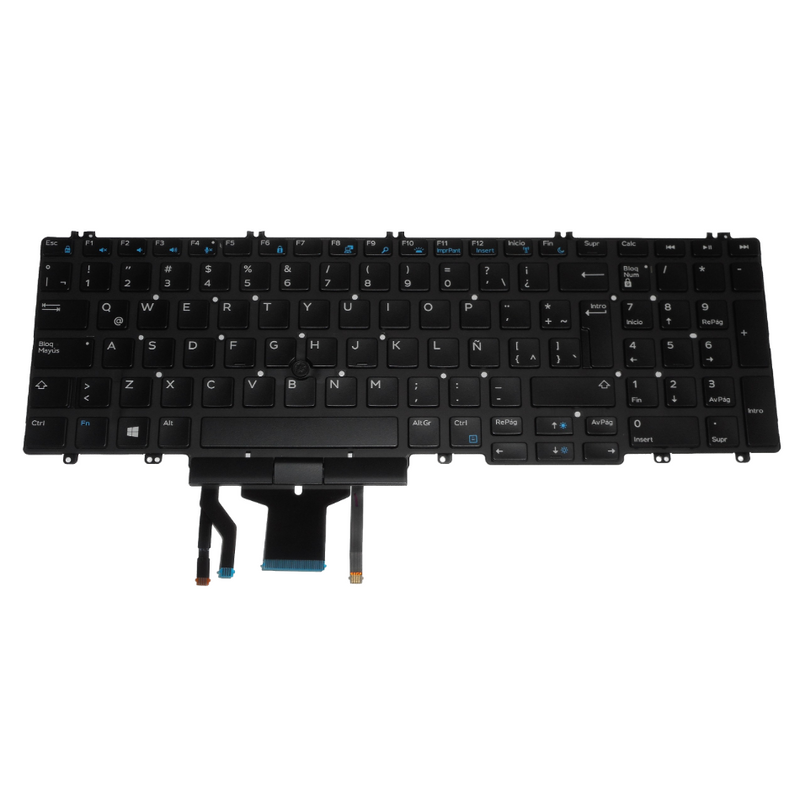 OEM Dell Precision 7530/7730/7740 Backlit Laptop Keyboard Spanish P/N: XCKYD