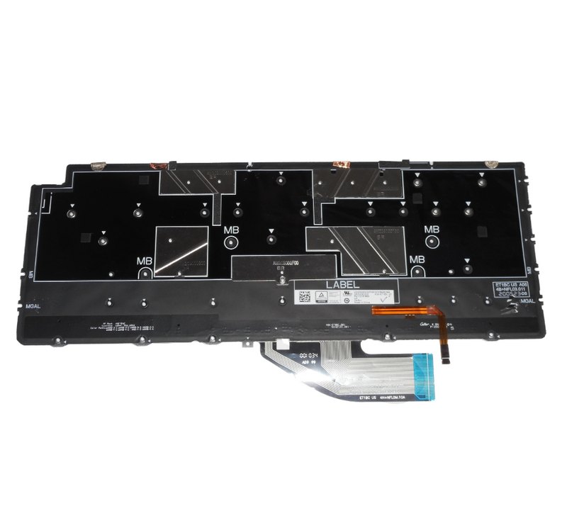 OEM Dell XPS 13 7390 2-in-1 Backlit White Laptop Keyboard US-ENG P/N: XD3H3